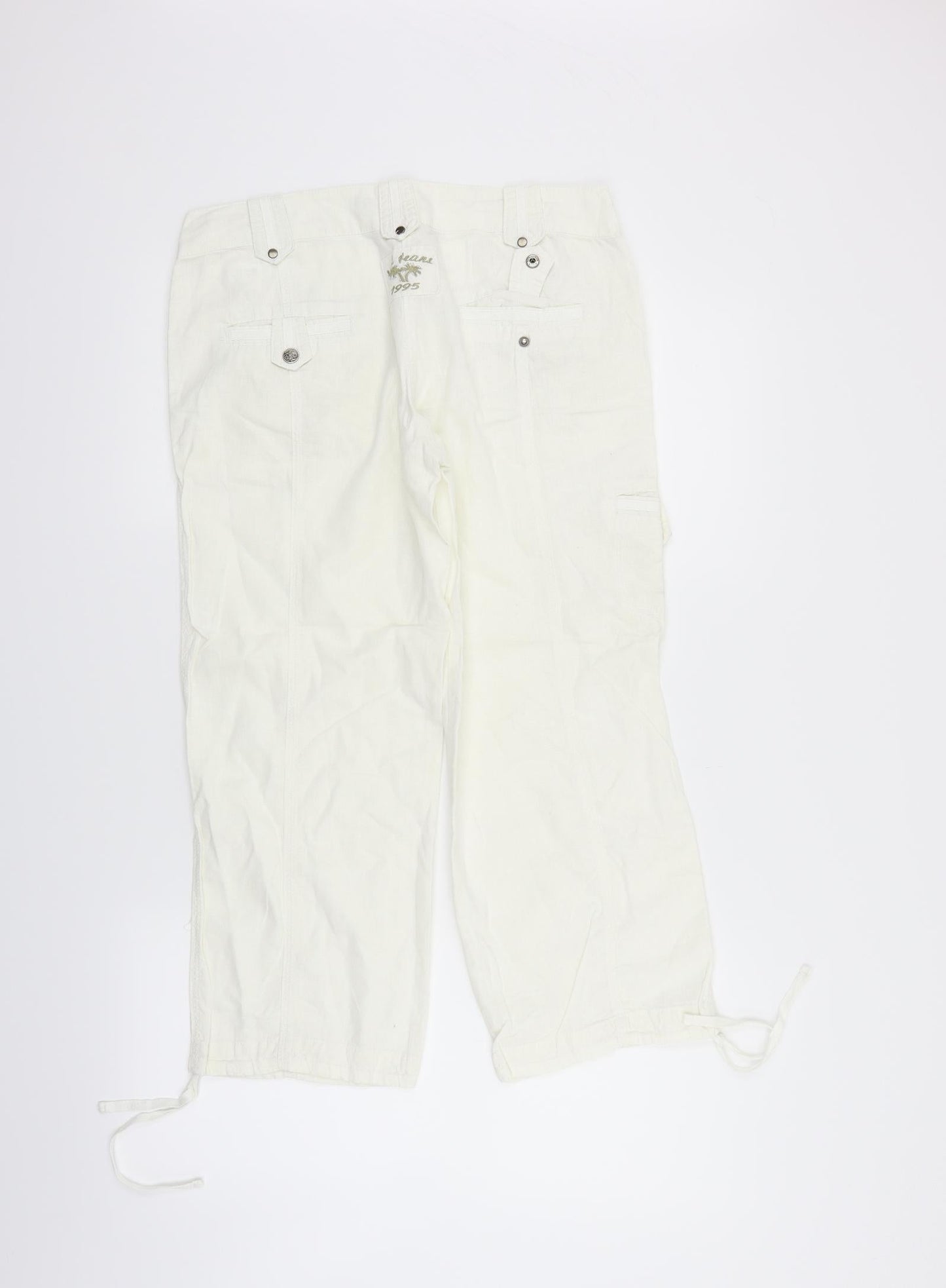 sancred Womens White   Trousers  Size M L22 in