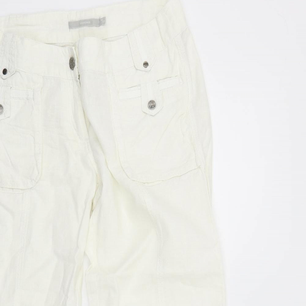sancred Womens White   Trousers  Size M L22 in