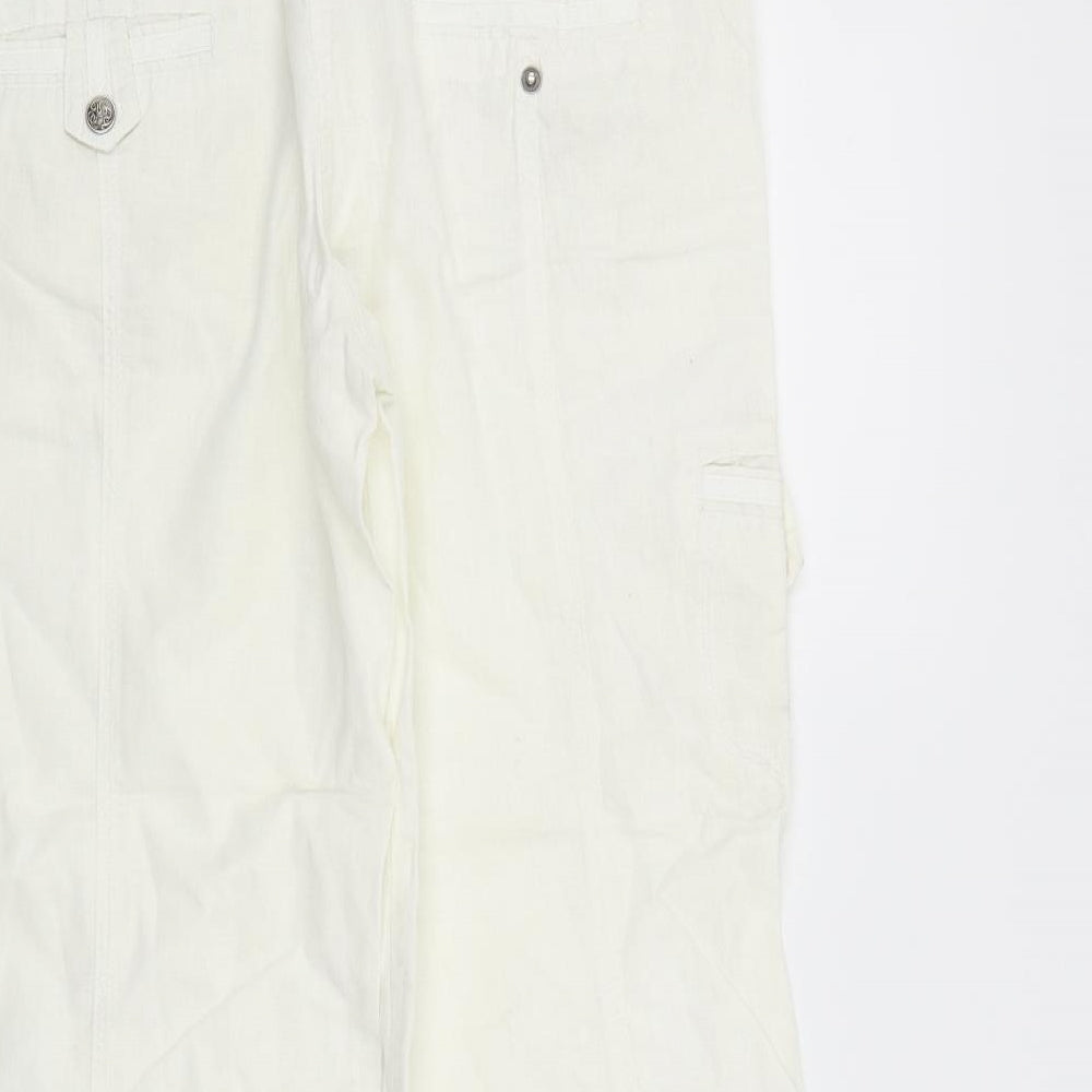 sancred Womens White   Trousers  Size M L22 in