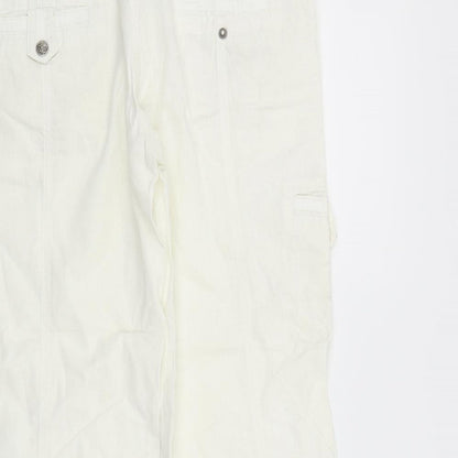 sancred Womens White   Trousers  Size M L22 in