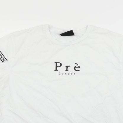 pre Womens White   Basic T-Shirt Size XL