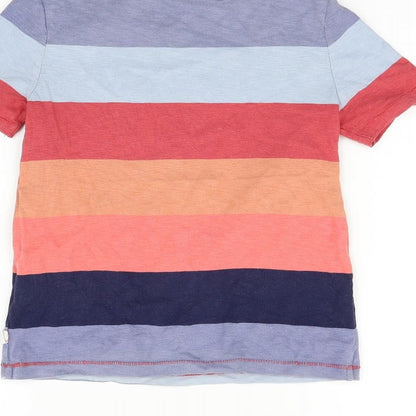 Gap Girls Multicoloured Striped  Basic T-Shirt Size S