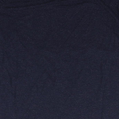 Womens UK Size 8 Topshop Blue Basic T-Shirt
