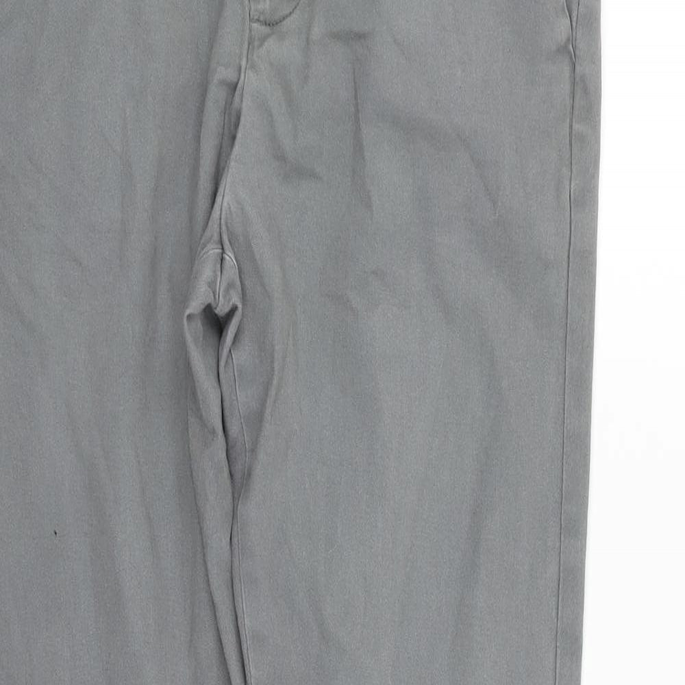 Mens UK Size M Topman Regular Fit Straight Grey Jeans