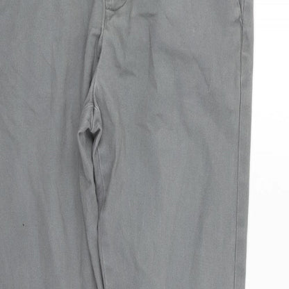 Mens UK Size M Topman Regular Fit Straight Grey Jeans