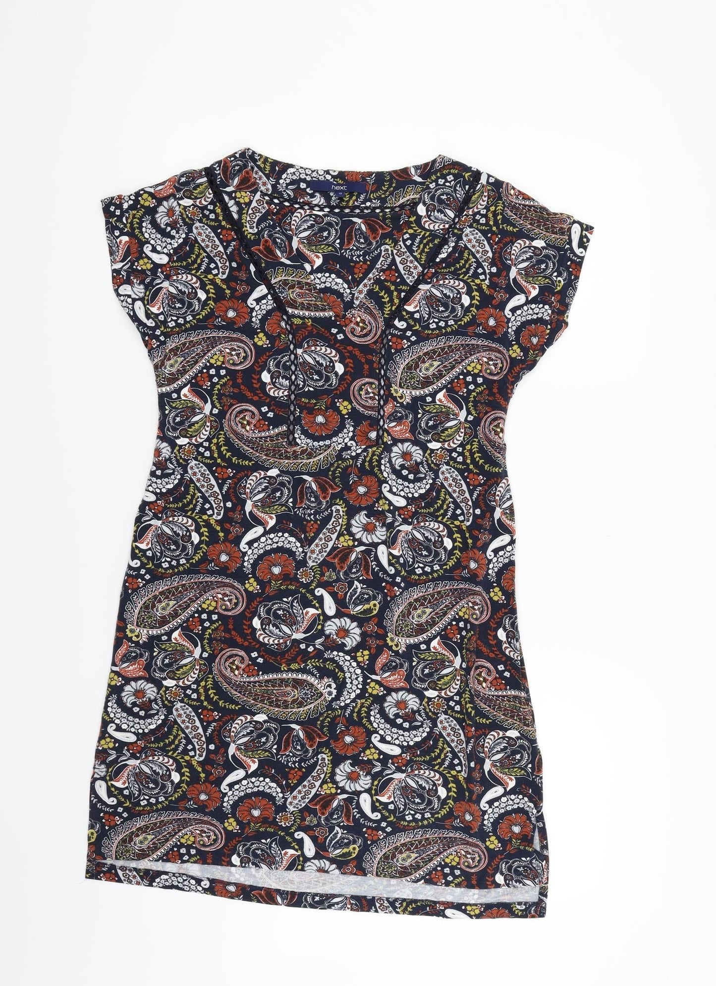 NEXT Womens Blue Geometric  Fit & Flare  Size 12