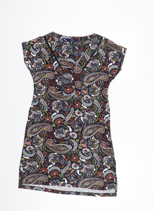 NEXT Womens Blue Geometric  Fit & Flare  Size 12