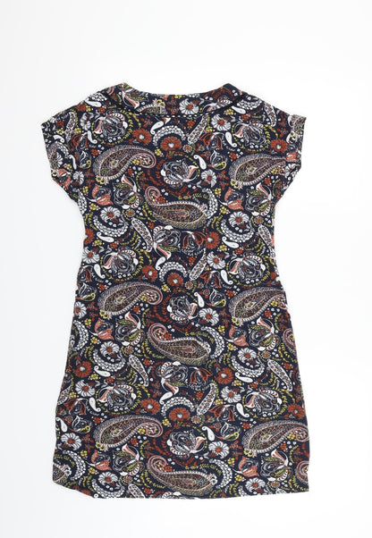 NEXT Womens Blue Geometric  Fit & Flare  Size 12