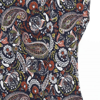 NEXT Womens Blue Geometric  Fit & Flare  Size 12