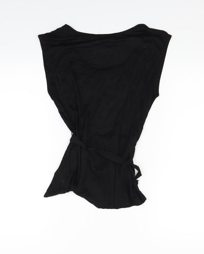 Womens UK Size XS H&M Black Basic Tank