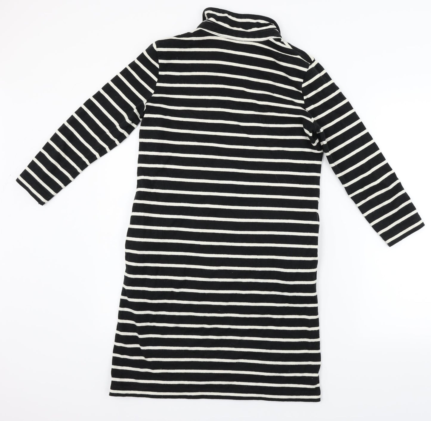 uniclo Womens Black Striped  Pullover Jumper Size S
