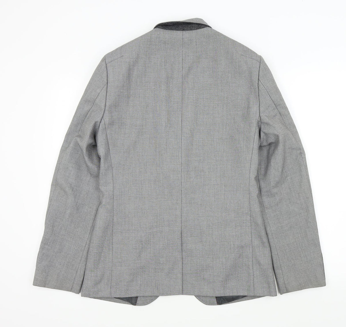 L'ART Mens Grey   Jacket Suit Jacket Size 38
