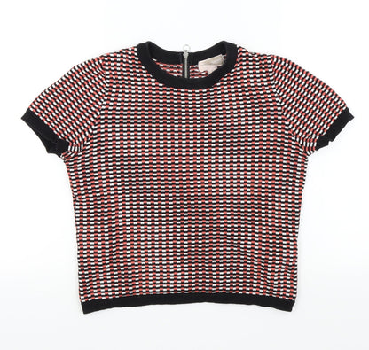Forever 21 Womens Black Check  Pullover Jumper Size XS