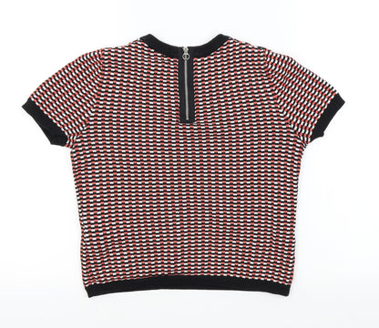 Forever 21 Womens Black Check  Pullover Jumper Size XS