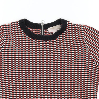 Forever 21 Womens Black Check  Pullover Jumper Size XS