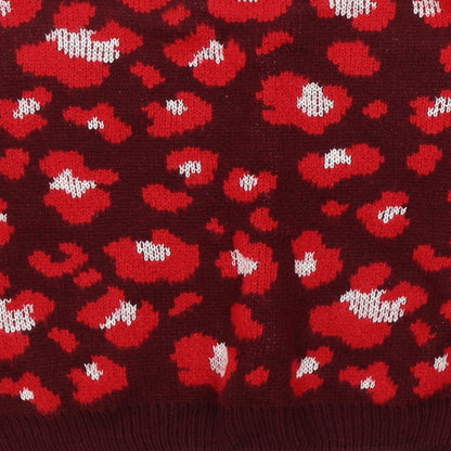 Primark Womens Red Geometric  Pullover Jumper Size M