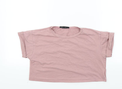 Womens UK Size 8 Preworn Orange Basic T-Shirt