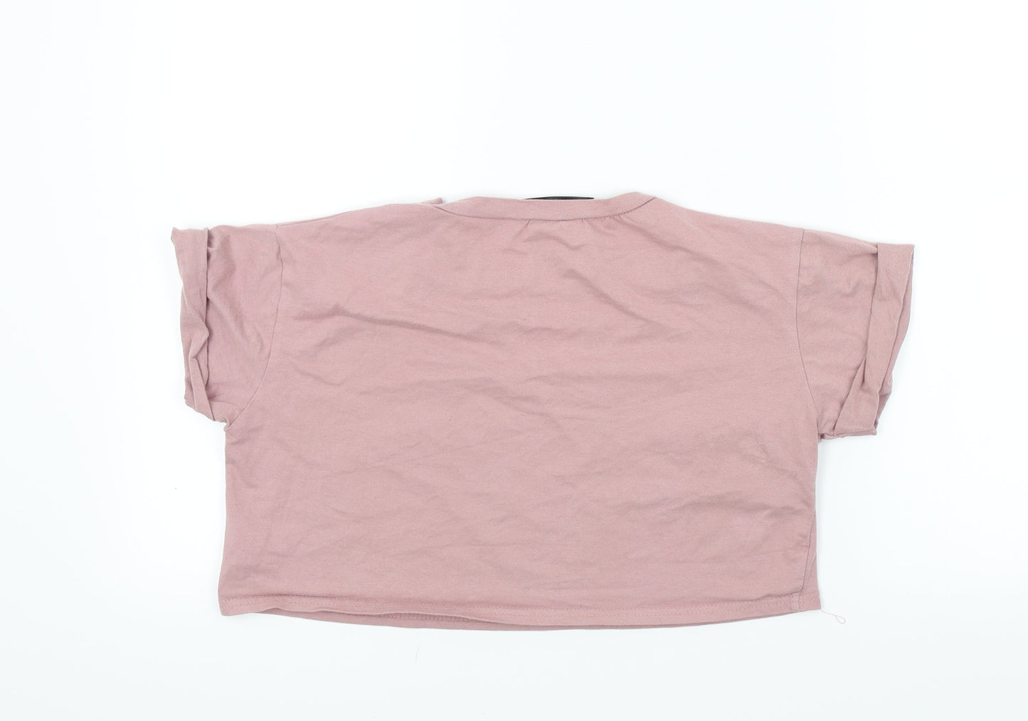 Womens UK Size 8 Preworn Orange Basic T-Shirt