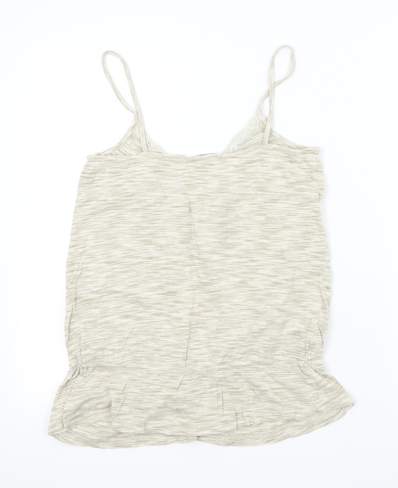 George Womens Beige   Basic T-Shirt Size 10  - LACE