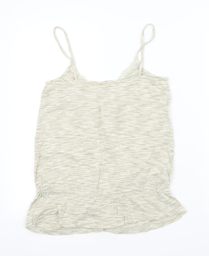 George Womens Beige   Basic T-Shirt Size 10  - LACE