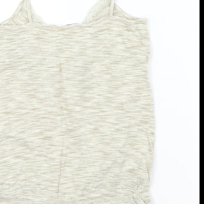 George Womens Beige   Basic T-Shirt Size 10  - LACE