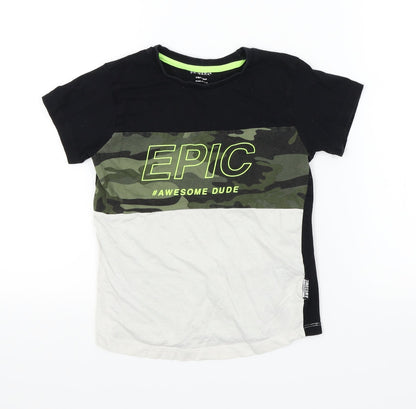 Primark Boys Multicoloured   Basic T-Shirt Size 5-6 Years
