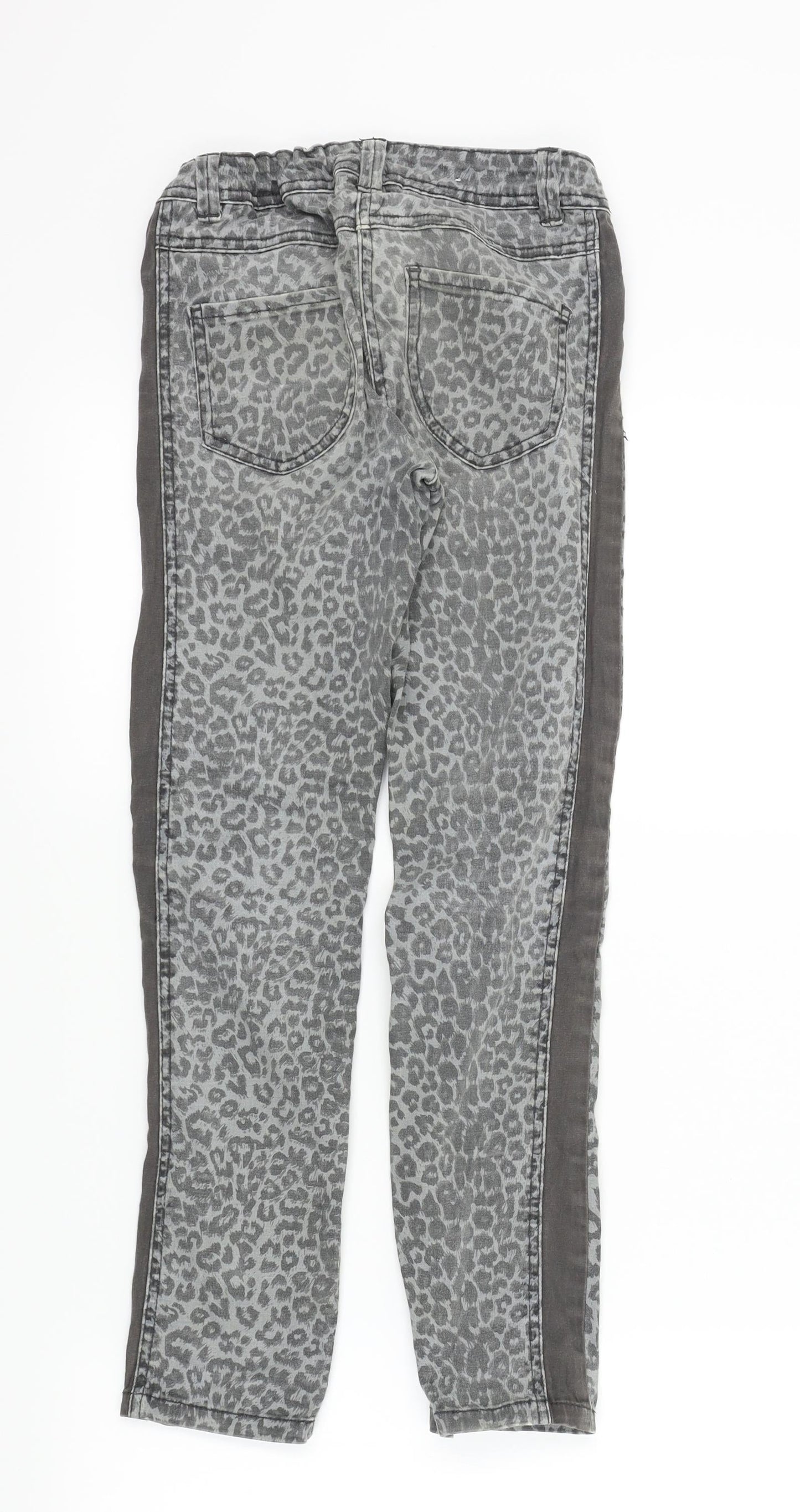 NEXT Girls Grey Camouflage  Skinny Jeans Size 9 Years