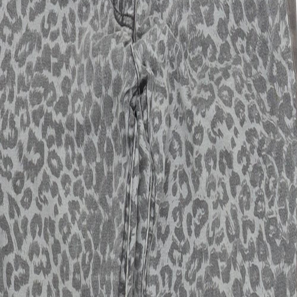 NEXT Girls Grey Camouflage  Skinny Jeans Size 9 Years