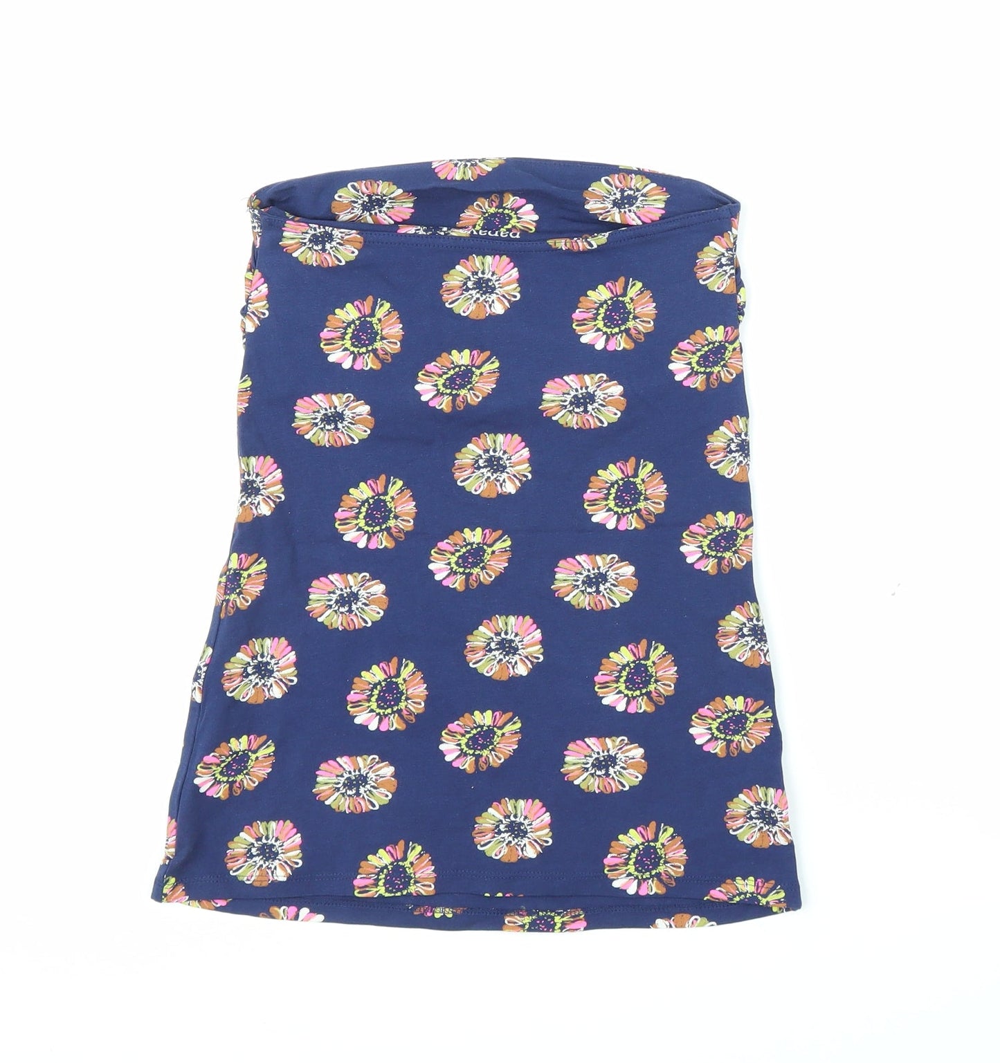 Papaya Womens Blue Floral  Basic Blouse Size 8