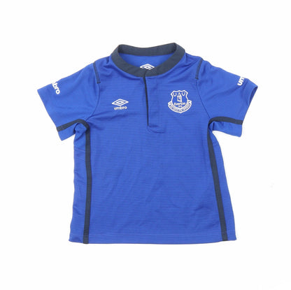 Umbro Boys Blue   Basic T-Shirt Size 4-5 Years  - Everton FC