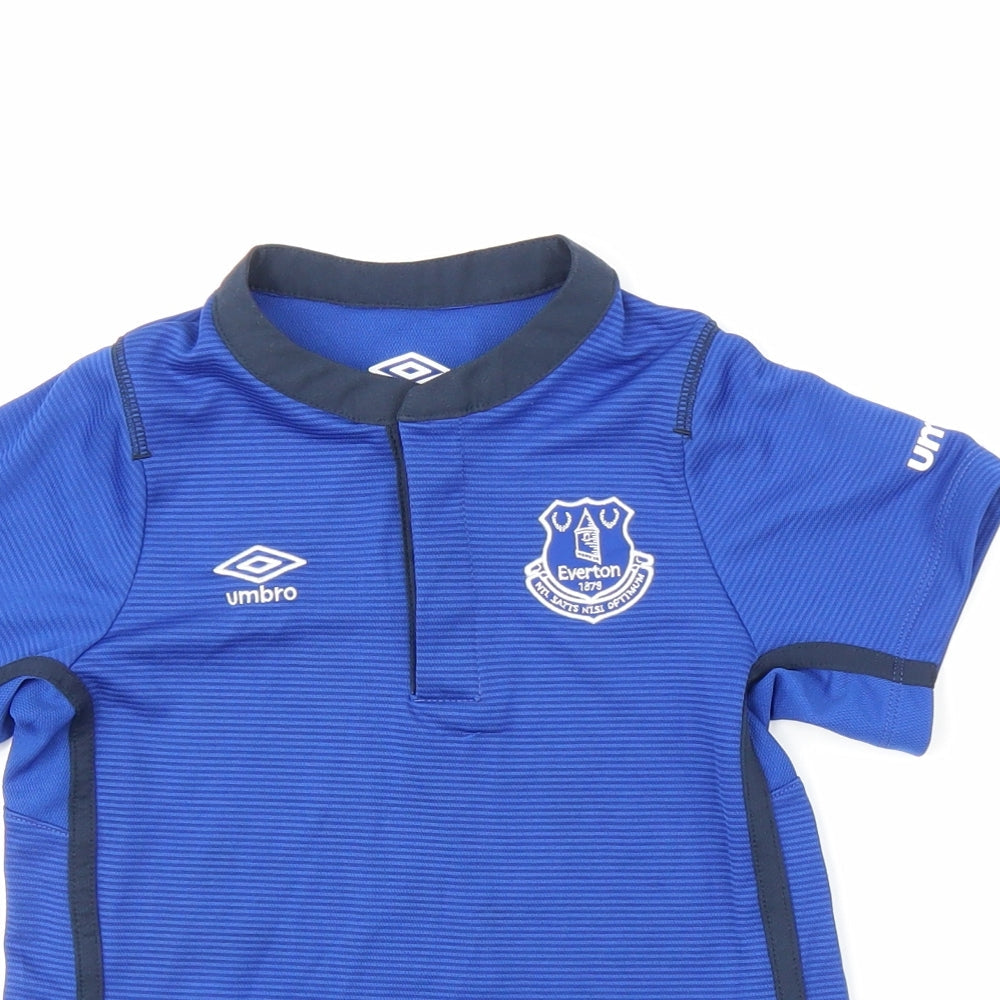 Umbro Boys Blue   Basic T-Shirt Size 4-5 Years  - Everton FC