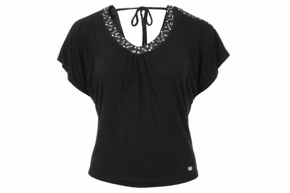 Womens UK Size 8 Lipsy London Black Basic Blouse
