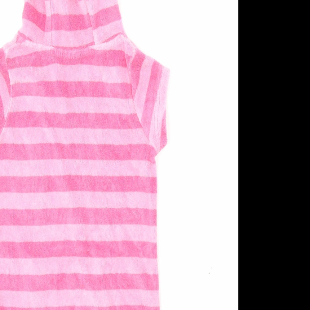 Pumpkin Patch Girls Pink Striped  Jumper Dress  Size S
