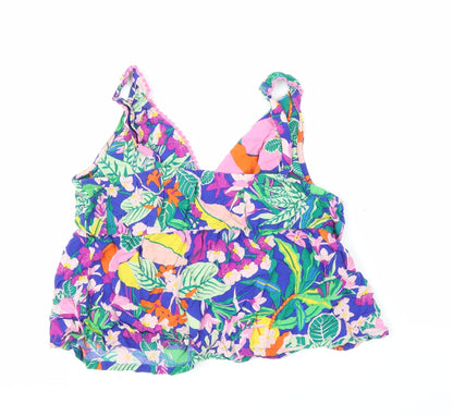 George Girls Multicoloured Floral  Basic Blouse Size 13 Years