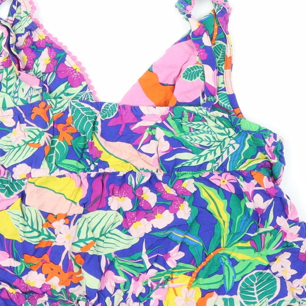 George Girls Multicoloured Floral  Basic Blouse Size 13 Years