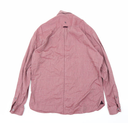 Remus Uomo Mens Purple    Button-Up Size L