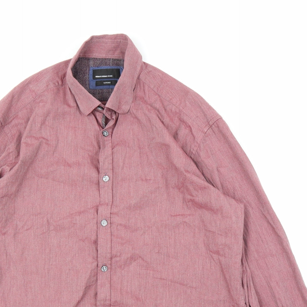 Remus Uomo Mens Purple    Button-Up Size L