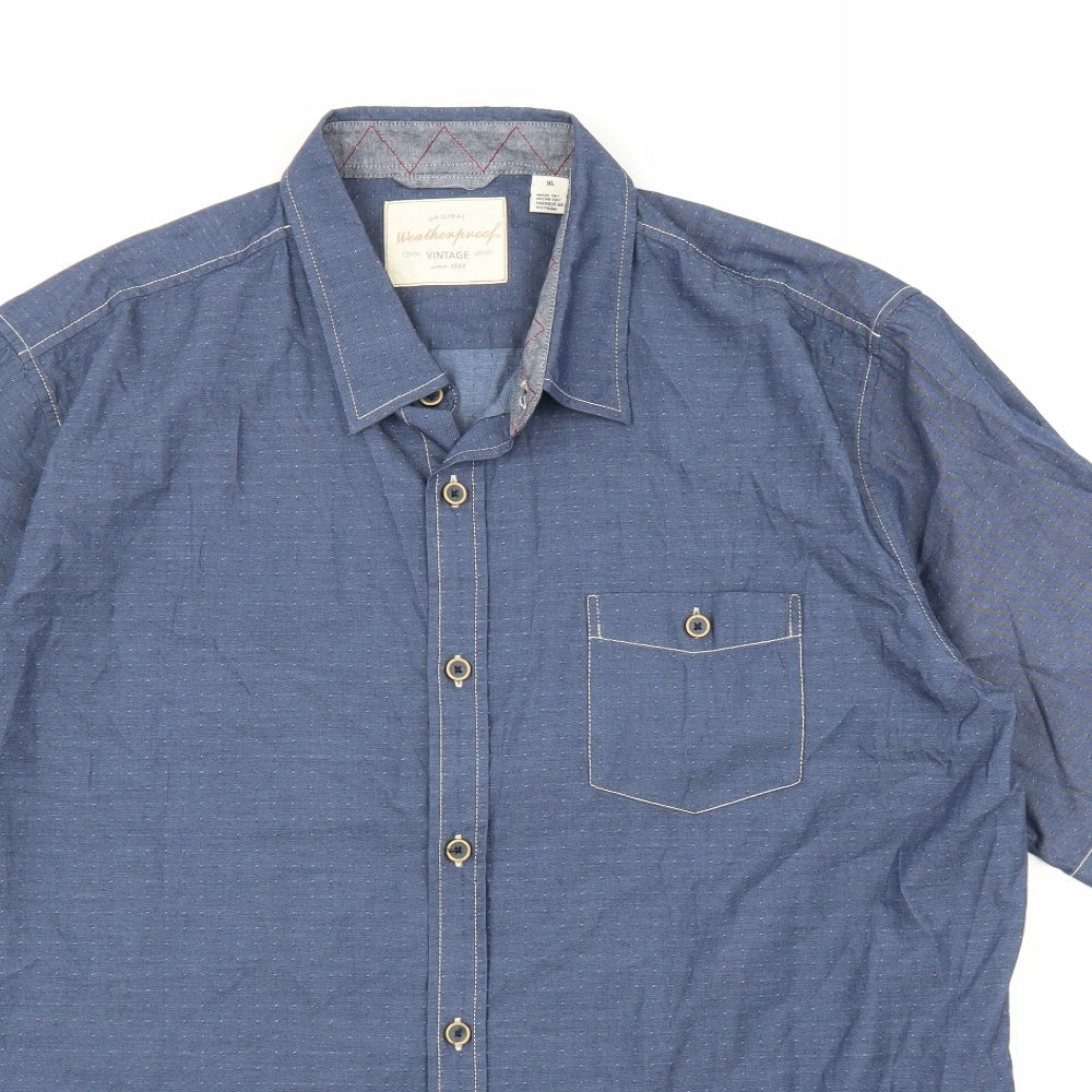 Weatherproof Mens Blue    Button-Up Size XL