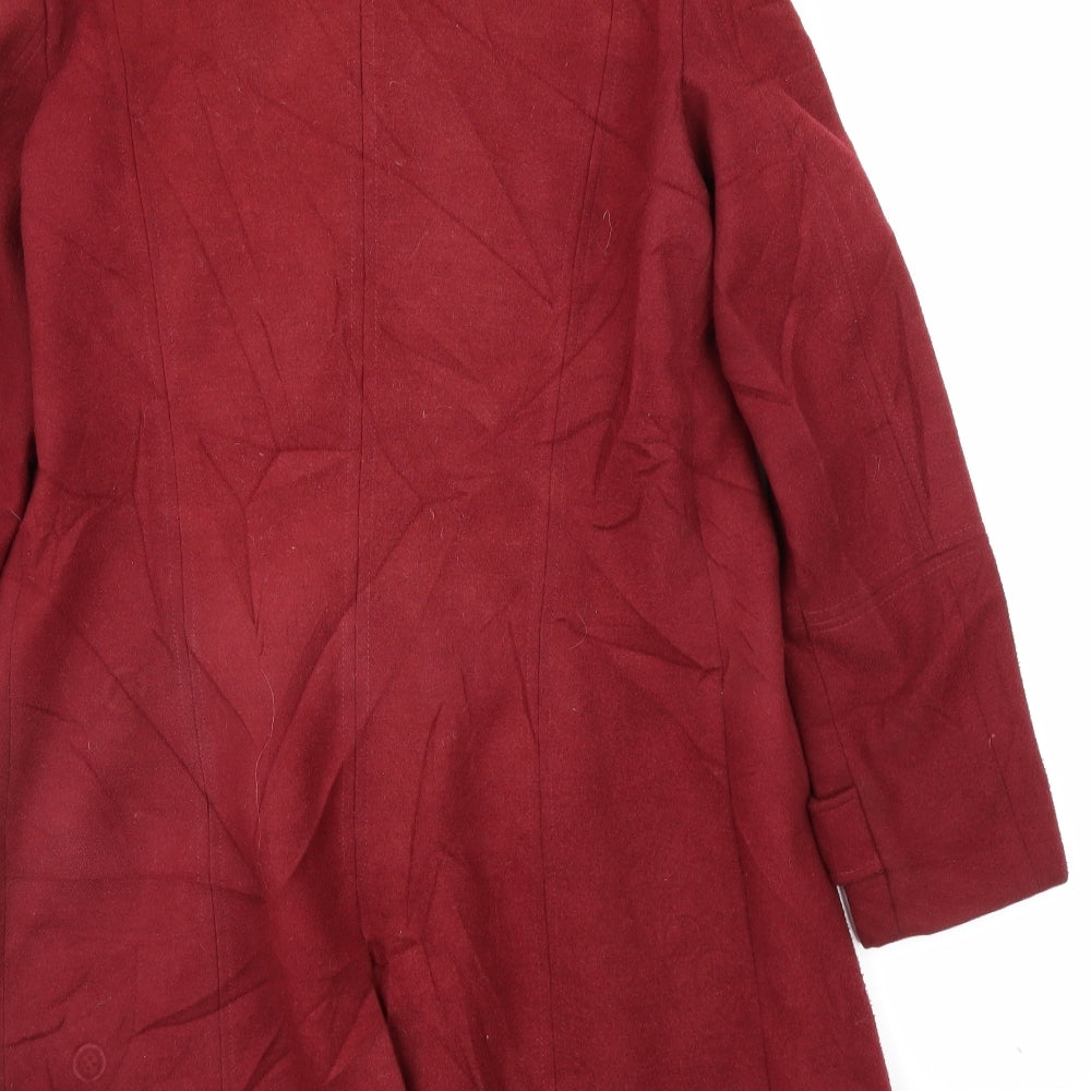 Pull&Bear Womens Purple   Overcoat Coat Size M