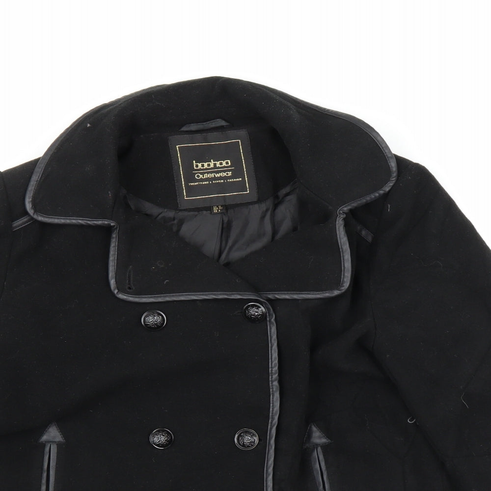 Boohoo Womens Black   Jacket  Size 12