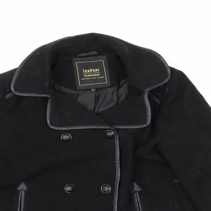 Boohoo Womens Black   Jacket  Size 12