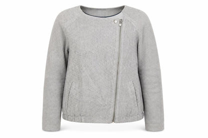 Next Womens Grey   Motorcycle Jacket Coat Size 12
