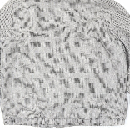 Womens UK Size 12 NEXT Grey Motorcycle Jacket
