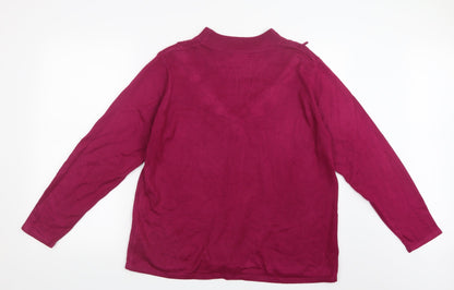 BM Womens Pink  Knit Pullover Jumper Size L