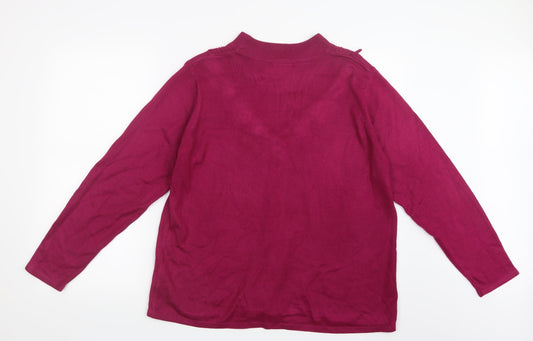 BM Womens Pink  Knit Pullover Jumper Size L