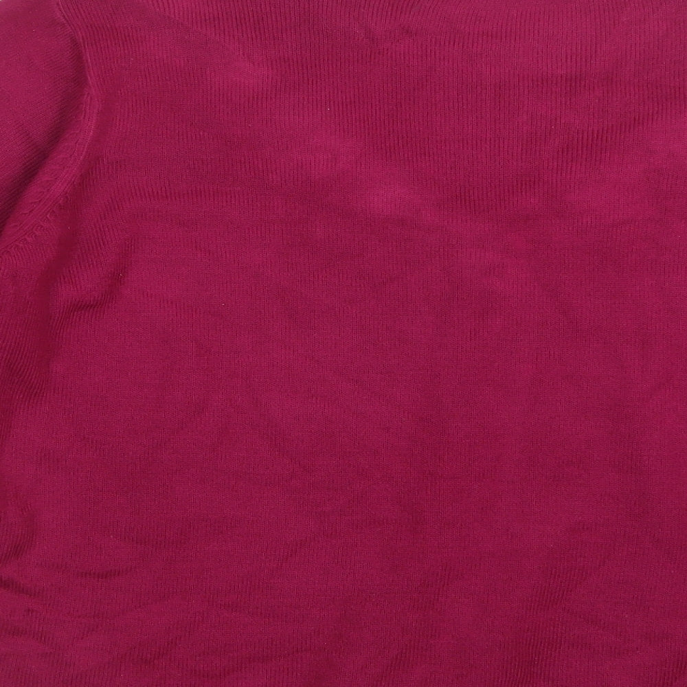 BM Womens Pink  Knit Pullover Jumper Size L