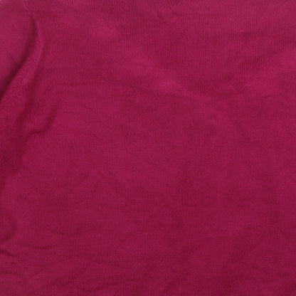 BM Womens Pink  Knit Pullover Jumper Size L