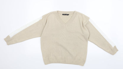 I SAW IT FIRST Womens Beige  Knit Pullover Jumper Size M