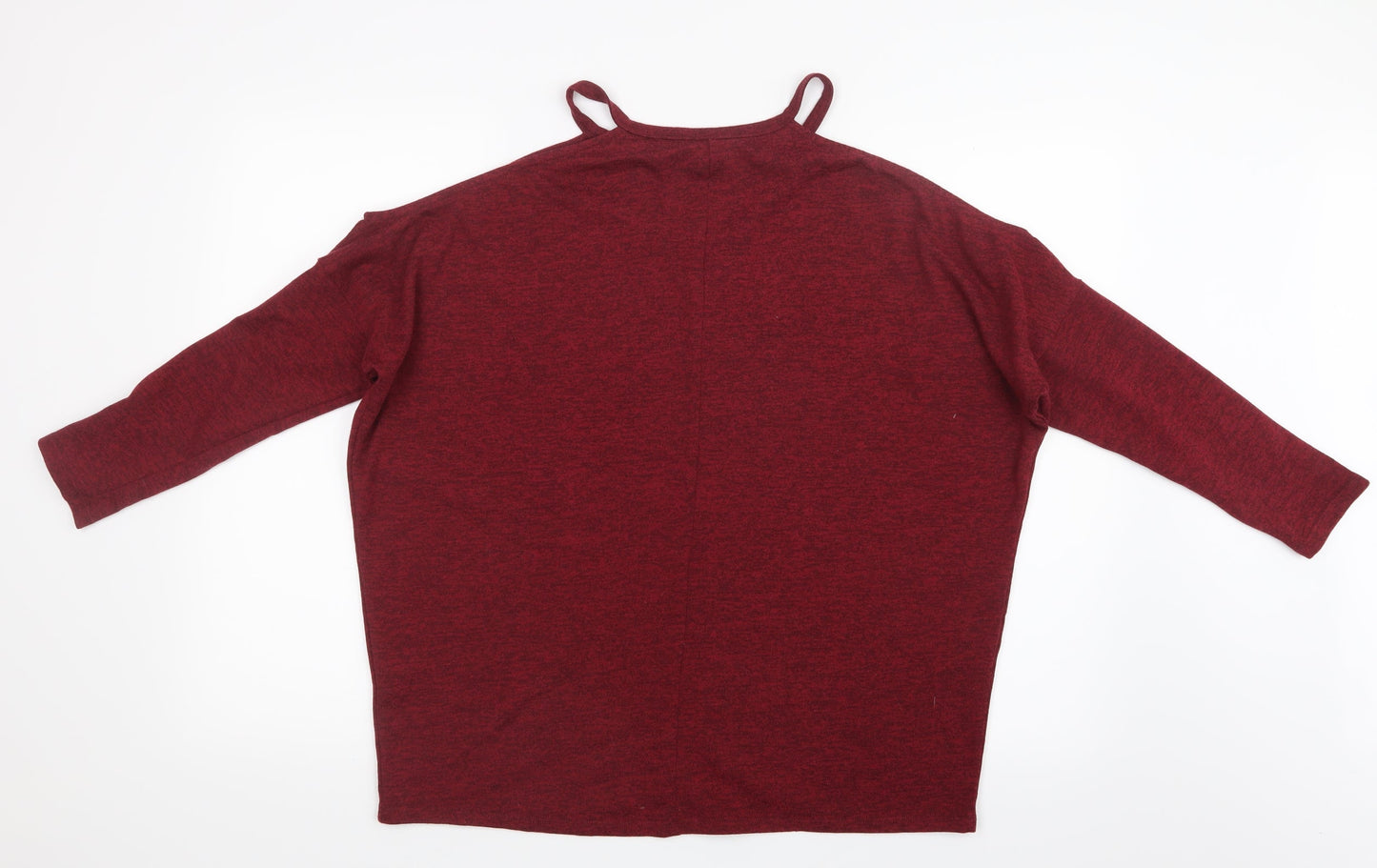 Select Womens Red  Knit Pullover Jumper Size 10