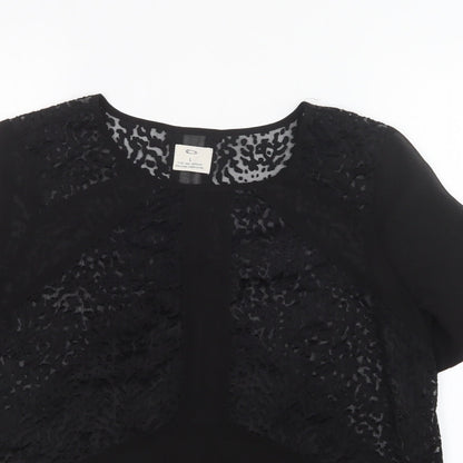 Pins & Needles Womens Black  Mesh Basic Blouse Size L